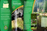 Santiam Come discover · 22965 North Fork Road SE Lyons, OR 97358 Phone: (503) 859-2151 Santiam STATE FOREST 3/17 Shellburg Falls Rhody Lake. P rivate timber companies harvested most