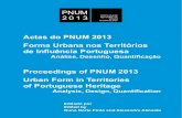 PNUM 2013 Cover - Repositório Aberto · Bolseira de Doutoramento da Fundação pela Ciência e Tecnologia (FCT). Faculdade de Arquitectura da Universidade do Porto (CEAU/FCT - A