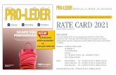 PL MD 2021 e - shoez.biz...PRO-LEDER is the fresh magazine for the German speaking people specialised on leather. With a circulation of 3,400 - 4,000 copies, PRO-LEDER reaches the