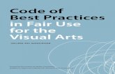 Code of Best Practices in Fair Use for the Visual Arts...Code of Best Practices in Fair Use for the Visual Arts FEBRUARY 2015 Funded by the Andrew W. Mellon Foundation Additional support