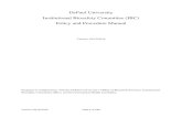 DePaul University Institutional Biosafety Committee (IBC) Policy … · 2017. 10. 23. · agents, biologically derived materials or toxins (including endotoxins such as bacterial