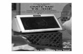 Driver’s Guide for the CRATE TAXI TX-30E · 2005. 3. 21. · 2 CRATE TAXI • TX-30E CONGRATULATIONS! You are now the proud owner of the Crate TX-30E battery powered ampli-fier.