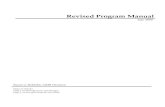 Revised Program Manual - AlaskaRP Manual Revised: July 2008 5 General Instructions A Revised Program is a change to an existing appropriation and/or authorized positions. The Office