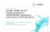 ATM International & Airports ADSB, WAM, MLAT ...Indra’sMODES TRANSPONDER Systems CONTROLER INFORMATION DISPLAY 01 ADS-B –Ground Station System Product Overview implementations.