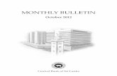 Monthly Bulletin - Central Bank of Sri Lanka774 w Central Bank of Sri Lanka w Bulletin w October 2012 The Central Bank of Sri Lanka Bulletin is issued monthly by the Department of
