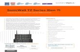 SonicWall TZ Series (Gen 7) · Mobile Connect Apple® iOS, Mac OS X, Google® Android™, Kindle Fire, Chrome OS, Windows 10 SonicWall Gen 7 TZ series system specifications continued