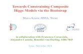 Towards Constraining Composite Higgs Models via the Bootstrap · Gauge-Higgs-Unification (GHU) models also known as Holographic Composite Higgs models Connection particularly clear