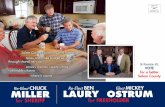 CHUCK MILLER LAURY OSTRUM - Salem County GOP · 2018. 8. 23. · OSTRUM Mickey Ostrum started his medical practice in Woodstown in 1980. He has been serving the community as an Obstetrician