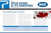 THEBUILDING & PLUMBING · 2020. 7. 16. · Canada has a single model National Plumbing Code (NPC), which the provinces and territories use to legislate the plumbing codes for their