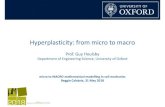 Hyperplasticity: from micro to macro...Hyperplasticity: from micro to macro 22 • Hyperplasticity is a mathematically compact formulation of plasticity theory that obeys thermodynamics