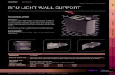 SUPPORT AND BRACKETS / RRU SUPPORT RRU LIGHT WALL … · A two level support for installation of one RRU or one RBS 6302 on any wall. Containing two sets of angel brackets with unequal