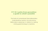 P-T-D-t paths from granulites - University of Oxforddavewa/learning/ispet/2004-3... · 2014. 8. 31. · P-T-D-t paths from granulites: a guide to what’s possible The limits of conventional