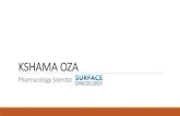 3. BTSS webinar Kshama Oza - Society of ToxicologyKSHAMA OZA Pharmacology Scientist BACKGROUND ØBachelors: Pharmaceutical Science (India) ØMasters: Molecular Medicine, Univ Of Maryland