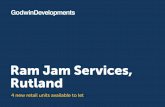 Ram Jam Services, Rutland · 2021. 1. 19. · Ram Jam Services, Rutland The Developer Our retail partners Ram Jam Services is delivered by Godwin Developments, an established property