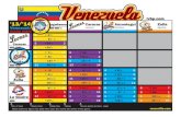 lvbp.com ’13/’14 Magallanes Caracas Venezuela IIII IIII I ...Caracas Anzoategui Date/day Match teams to ˜gure who plays who. Color bar marks the winner of the game. No. of wins