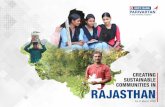 CREATING SUSTAINABLE COMMUNITIES IN RAJASTHAN...2020/06/16  · sustainable communities in over 94 villages across 11 districts in Rajasthan reaching over 37,037 households. Rajasthan