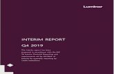 INTERIM REPORT Q4 2019 - Luminor · 2020. 11. 18. · Hannu Saksala. On 19 December 2019, the European Central Bank issued a licence to Luminor to issue covered bonds following the