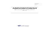 AMS0805WAH DataSheet 1.1 AMOSENSEDIO: Digital bi-directional PWR: Power . AMS0805WAH MOTION SENSOR 6 Package Information (unit: mm) SDA/MISO SCL/SCK DVSS /RESET IIC/SPI 0,9 0,8 7 9