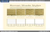 Wallpaper, Blinds, Shades & More | Steve's Blinds & Wallpaper...Seamed Roman Shades Seamless Roman Shades are available up to a maximum of 48" wide. Beyond 48" wide, shades will be