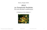 2012 La Tempesta Perfetta - Cicli e Mercati...La Tempesta Perfetta Tra Cicli Secolari e distorsioni « Singing on the shipfool » ... 2012 4.6% 4.0% 2.1% 0.8% 2011 2.6% -15.0% -6.1%