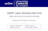 OSPF: Open Shortest Path First - Academia Cartagena99 · 2017. 10. 28. · 6 Open Shortest Path First (OSPF): Características generales Protocolo Open Shortest Path First (OSPF):