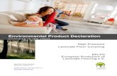 Environmental Product Declaration · Summary Environmental Product-Declaration Institut Bauen und Umwelt e.V. Program operator EPLF® European Producers of Laminate Flooring e.V.