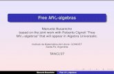 Free MVn-algebraspeople.maths.ox.ac.uk/hap/tancl07/tancl07-busaniche.pdf · 2007. 8. 28. · Free MV n-algebras Manuela Busaniche based on the joint work with Roberto Cignoli ”Free