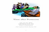 Time after Pentecostfirstlutherankearney.weebly.com/uploads/4/6/3/4/46344067/... · 2019. 11. 23. · “O Lamb of God” COMMUNION MUSIC 6:00 “Blessings” Jim Brickman ... POSTLUDE