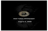 Atari Token Whitepaper August 5, 2020This whitepaper contains forward-looking statements or information (collectively “forward-looking statements”) that relate to Atari‘s current