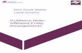 Guidance Note: Affiliated Entity Arrangements · 2020. 5. 19. · entity arrangements and their relevance to the regulatory assessments addressed in those Guidelines. For the purposes