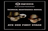 TECHNICAL MAINTENANCE MANUALplazma.kapsi.fi/files/apeks_service_manuals/apeks_atx... · 2006. 4. 23. · correct service and repair of the Apeks ATX 200 first-stage regulator. It