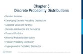 Chapter 5 Discrete Probability Distributionsdatayyy.com/bs/c05.pdfChapter 5 Discrete Probability Distributions •Random Variables •Developing Discrete Probability Distributions