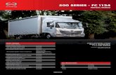 Hino NZ: a better class of truck to make your working life easier. - 500 SERIES - FC 1124 · 2019. 12. 15. · HINO.CO.NZ KEY SPECIFICATIONS GVM 11,000kg GCM 20,000kg Power 240hp/177kW