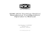 SDM-2012 Docking Station Standalone Configuration Operator ... · The SDM-2012 Docking Station Standalone Configuration Operator’s Manual uses the following conventions for notes,