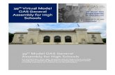 39th Virtual Model · 2020. 11. 16. · 39th Virtual Model OAS General Assembly for High Schools 39th Model OAS General Assembly for High Schools For the first time, since 1982, the