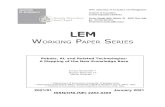 LEM - WORKING PAPER SERIES · 2021. 2. 16. · LEM WORKING PAPER SERIES Robots, AI, and Related Technologies: A Mapping of the New Knowledge Base Enrico Santarelli * Jacopo Staccioli