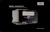Ms-A5001 - Official JBL Store · 2017. 10. 14. · MS-series amplifiers include three input-level switch positions: Lo, Hi and Hi2. The Hi2 position includes a circuit designed to