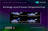 Energy and Power Engineering...Energy and Power Engineering (EPE) Journal Information SUBSCRIPTIONS The Energy and Power Engineering (Online at Scientific Research Publishing, ) is