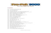 Pro-Pak 3000 Cue Sheet - jingle samplersjinglesamplers.com/Pro-Pak3000CueSheet.pdf · 2020. 4. 26. · Aca - Golden B :04 Aca - Good Time Gold :03 Aca - Memory Maker :03 Aca - Super