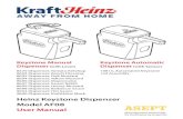 Heinz Keystone Dispenser Model AF08 User Manual · 2020. 11. 3. · 8696 Dispenser, Mayonnaise 8697 Dispenser, Sweet Relish 8699 Dispenser, Honey Mustard 8698 Dispenser, Barbecue