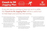 Couch to 5K Jogging Plan - Irish Heart...The ‘Couch to 5k Jogging Plan’ is a guide. You can change up the days to suit your lifestyle but try to stick to the format of 3 running