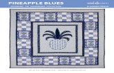 PineaPPle blues - Michael Miller fabrics · PineaPPle blues size: 42” x 54”| Beginner level | DesigneD BY marinDa stewart - featuring the tradewinds collection - BY marinda stewart.
