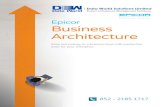 Epicor Business Architecture - ERP HRM CRM...Epicor ERP can be deployed on premise, hosted, or in the cloud, providing unprecedented flexibility. For example, if your business has