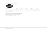 Refinement of Timoshenko Beam Theory for Composite and ......November 2007 NASA/TP-2007-215086 Refinement of Timoshenko Beam Theory for Composite and Sandwich Beams Using Zigzag Kinematics