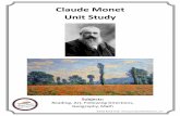Claude Monet Unit Study - peanut butter fish lessons · 2020. 3. 31. · Monet and his friends create their own Impressionist exhibition. 1878 Monet and Camille’s son, Michel,is