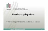 Modern physics - cba.pl · 2018. 6. 5. · 1.4. Matter waves and their detection Matter-diffraction experiments have been carried out with more massive particles, such as neutrons
