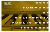 COMMISSION SUMMARY - California State Treasurer...mento, California 95814. Comments also may be sent by email to cdiac@treasurer.ca.gov, by calling (916) 653-3269, or by fax at (916)