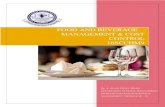 FOOD AND BEVERAGE MANAGEMENT & COST CONTROLoms.bdu.ac.in/ec/admin/contents/134_16SCCHM9... · 2020. 10. 17. · FOOD AND BEVERAGE MANAGEMENT & COST CONTROL Dr. A. ALAN VIJAY, HEAD,