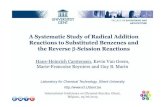 A Systematic Study of Radical Addition Reactions to Substituted Benzenes and … · Reactions to Substituted Benzenes and the Reverse -Scission Reactions Hans-Heinrich Carstensen,