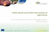 Public Goods and Public Intervention in Agriculture · 2012. 3. 15. · -Manure dressing on meadows and pastures is light. Flood Control, Erosion Control -Permanent pasture on slopes